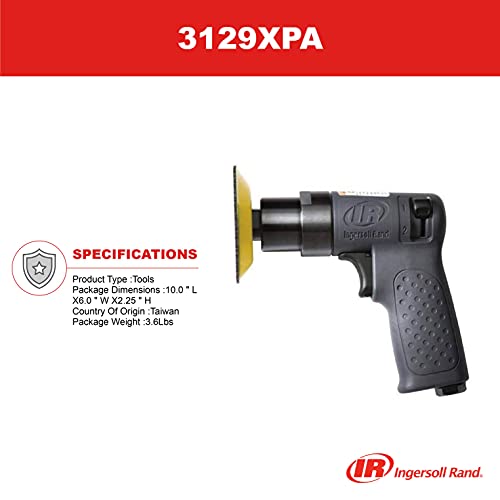 Ingersoll Rand Polier-und Schleifmaschine klein 3129XPA für Metall und Holz, Mini Oberflächenschleifer und Poliermaschine mit Polierscheiben im Set, echtes Profi Werkzeug zum Schleifen – Bild 3