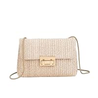 GIFANEO Damen Strohtasche Strandtasche Dam en Häkeltasche Dam en Clutch Handtasche Tote Bags Elegante Cross Body Umhängetasche Hochzeitsfeier Urlaub Party