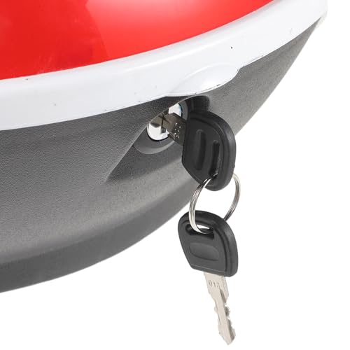 Caja trasera para motocicleta blanca de plástico resistente para casco 5