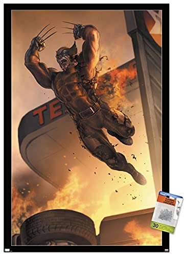 Póster de Wolverine X-Force # 26 con colgadores para decorar tu zona gamer o estudio de lectura