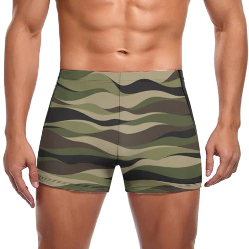 Swimming trunks camouflage homme stretch et résistant pour toutes les nages