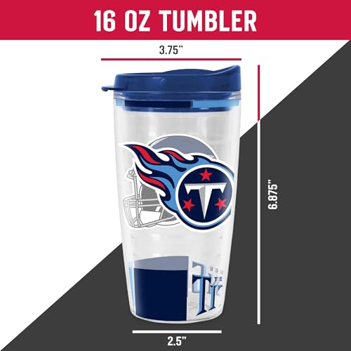 Image of Rico Industries NFL Football Double Wall Classic 16oz Or 20oz Tritan Tumbler W Lid