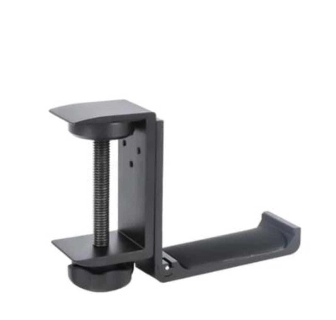MRKU Headphone Stand Holder Headset Hook Hanger Desktop Aluminum Adjustable Clamp Mount Desk
