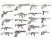 Kinteshun Alloy Gun Weapon Charm Pendant Connector for DIY Jewelry Making Accessaries(14pcs,Antique Silver Tones)