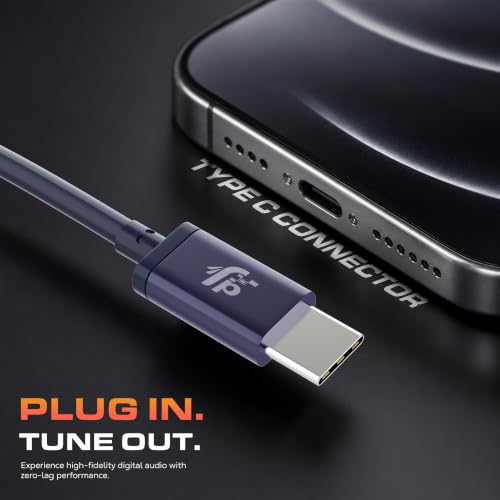 Image of Fairpick FP-WZT-44 Wired Earphone with in-Line Mic & Type-C Plug, Midnight Blue