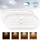 Kohree Upgraded Dimmable RV Lights Interior 800LM LED 12V Camper Lights Double Dome Ceiling Light...