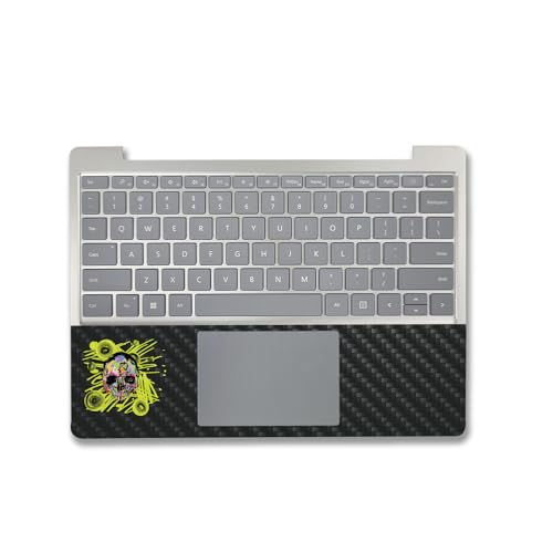 Image of MightySkins Carbon Fiber Skin Compatible with Microsoft Surface Laptop Go 3 (2023) Full Wrap Kit - Remains | Protective, Durable Textured Carbon Fiber Finish | Made in The USA