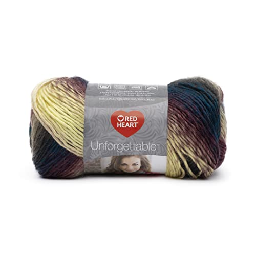 Image of Red Heart Boutique Unforgettable Tealberry Yarn - 3 Pack of 100g /3.5oz - Acrylic - 4 Medium (Worsted) - 270 Yards - Knitting /Crochet