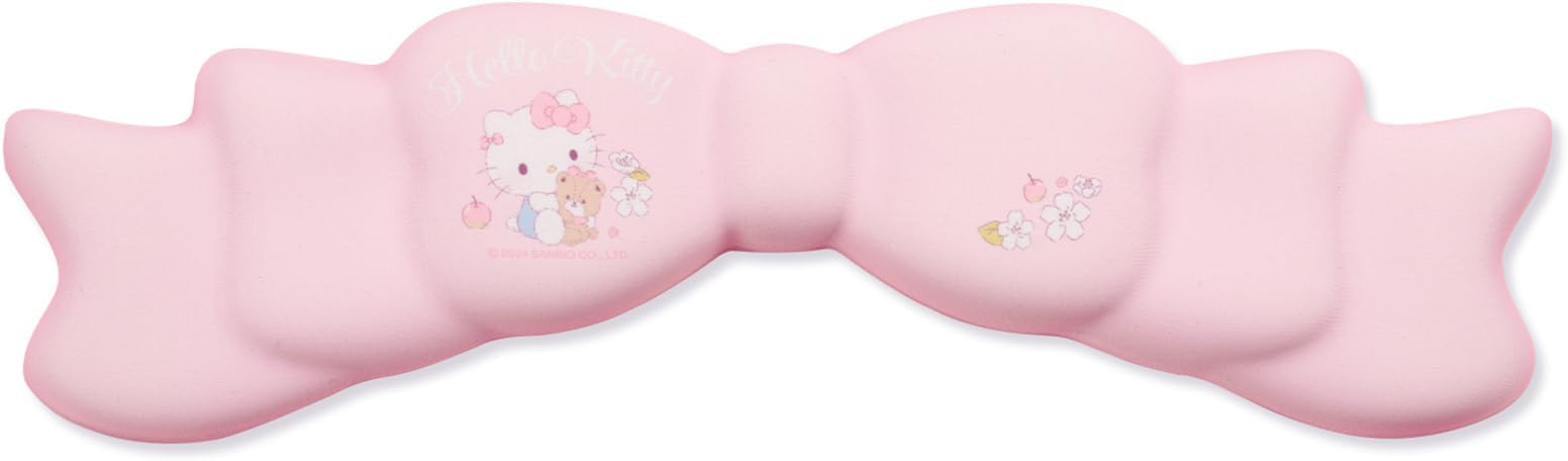 Memory Foam Bowknot Wrist Rest,Non-Slip Rubber Base Keyboard Wrist Rest for Gaming,or Home Office Work - Flower Dream (Pink)