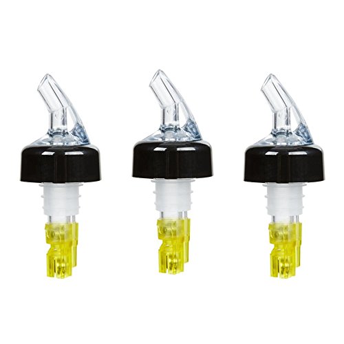 (Pack of 3) Measured Liquor Bottle Pourers, 1.5 oz, Clear Spout Bottle Pourer