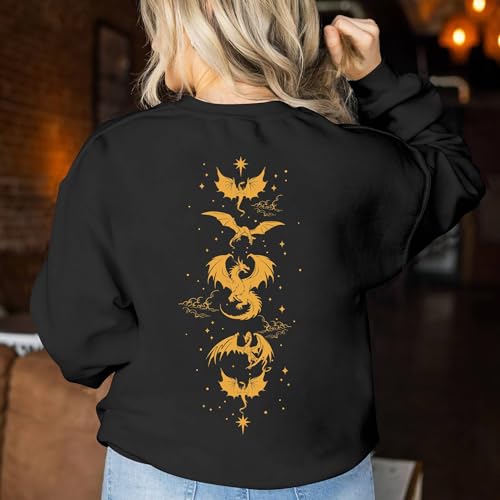 Kozmoz Inspire Basgiath Sweatshirt - War College Sweater - Dragon Wings Women Sweatshirts4