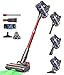 VACTechPro V15 Ultra Cordless Vacuum Cleaner, 48KPA/550W/70min Stick Vacuum with 1.5L Dustbin, Wall-mounted Charging/Removable Battery, Anti-Tangled Handheld Vacuum for Hard Floors Carpet Car Pet Hair