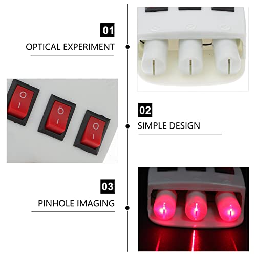 Mipcase Three Light Source Apparatus, Laboratory Physical Three- Way Semiconductor Optics Experiment Equipment For Reflection, Diffraction And Refraction #TOP3