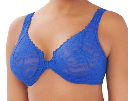 Image of Glamorise Womens Wonderwire Lace Front-Closure Underwire #9245