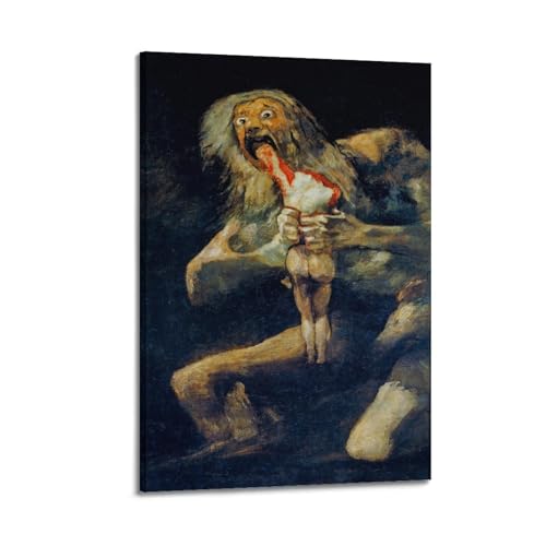 Toile Saturne Goya de style moderne pour sublimer un salon contemporain