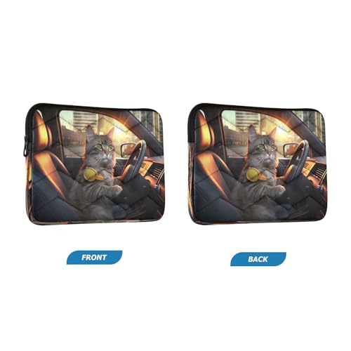 Funda para portátil de 13-14 pulgadas con diseño de gato miniatura 2