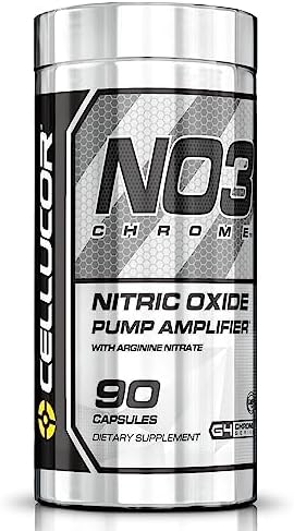 Cellucor NO3 Chrome Nitric Oxide Supplements with Arginine Nitrate for Muscle Pump & Blood Flow, 90 Capsules, G4