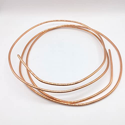 Shuxiang-Alambre de Cobre Cable de Cobertura de Bobina T2 T2 T2 2 4awg 17awg 13awg 0. 2mm 0.8mm for la fabricación de artesanía de joyería (Color : 0.4mm, Size : Length 1M) Cover