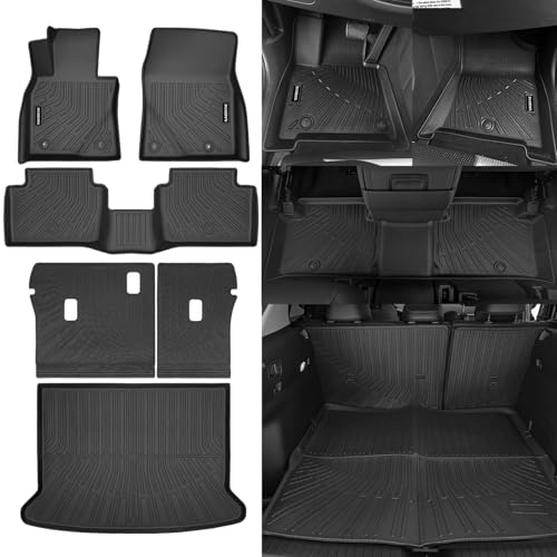 Naibeve Floor Mats for Mazda CX-30 2020-2023 2024 2025 2026- All Weather Custom Fit for Mazda CX-30 Floor Mats & Cargo Mat & Backrest Mats Waterproof Interior Accessories