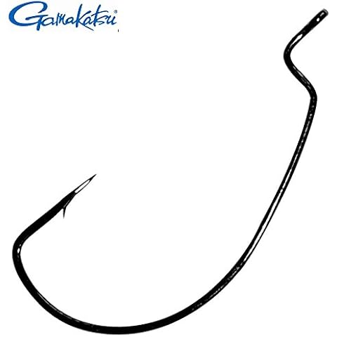 Gamakatsu Hook Worm Offset EWG NS Size 1/0 Hook for Shads and Twister Cover