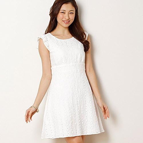 Amazon Co Jp ルビーリベット Rubyrivet フラワーレースワンピース 001ホワイト S 36 服 ファッション小物