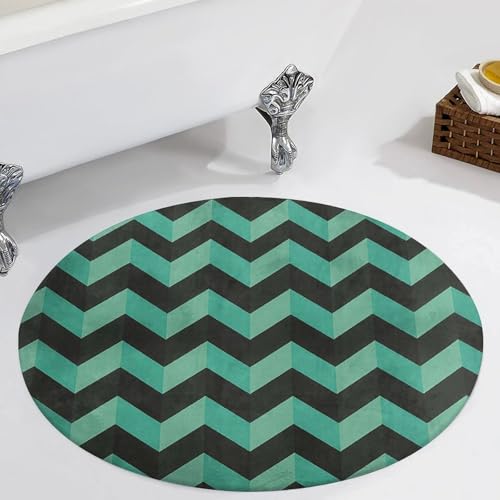 Alfombra lavable para cocina y baño con diseño turquesa resistente 6
