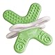 MAM Bite & Relax Phase 2 Mini Beißring, Zahnungshilfe speziell für die Backenzähne, extra leichter Beißring für Babys in 3D-Form, ab 4+ Monate, grün