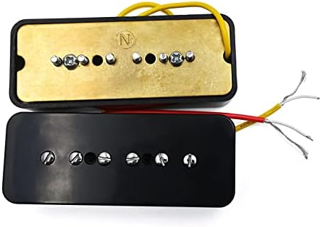 Amazon Com P90 Soapbar Single Coil Pickups Neck Bridge Set For Sg Lp Electric Guitar Parts Black Musical Instruments