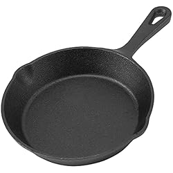 Cacerolas Para Freir Huevos CONFUSE Mini No Pegajoso Sarten De Hierro Fundido Sarten De Piedra Para Freir Cacerola Olla Pequena De Huevo Frito Usar Y Cocina De Induccion - 16Cm