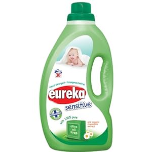 Eureka Liquid Detergent for Baby Clothes 100% Natural with Olive Oil Soap and Organic Chamomile Extract 1,8 Litre