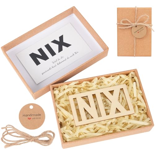 PaiTaiChan NIX Nichts Geschenk zum Geburtstag Du Wolltest Ga Nichts Geschenke für Alle Die Nichts Wollen Geschenkideen für Männer Frauen und Freunde Bruder Sohn