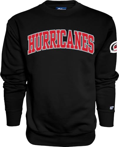 Blue 84 Carolina Hurricanes NHL Officially Licensed Crewneck Sweatshirt Sleeve Logo Secondary Color, Small