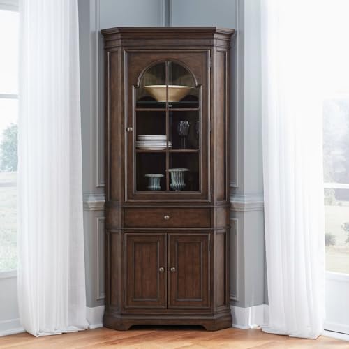 Liberty Furniture Arden Road Dining Room Corner Cabinet Display -