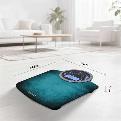 Image of EILISON 2-in-1 Digital & Analog Bathroom Scale, 400 lbs, Large Display