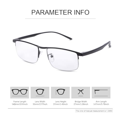 Image of Photochromic Blue Light Blocking Glasses UV400 Anti Eyestrain Computer Gaming Blue Light Screen Blocker Glasses Clear Lens Anti Glare Eye Protection Eyewear for Men Women