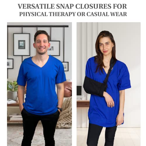 image for Inspired Comforts Post Surgery Shirt with Discreet Left & Right Side S