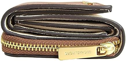 [マイケルコース] 財布 レディース 3つ折り コンパクト 折財布 ブランド アウトレット ミニ財布 レザー JET SET TRAVEL ミッド ジップウォレット (フレイムマルチ/レッド) (ラゲッジマルチ/ブラウン) [並行輸入品]