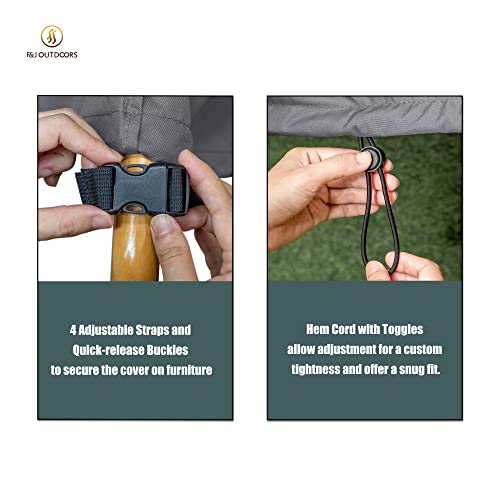 Funda impermeable para sofá de terraza lona resistente a rayos UV banco 2 plazas 158x84cm 6