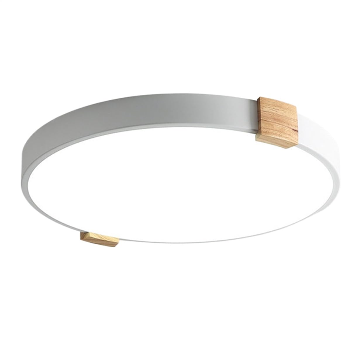 JXYDJH Nordic Danish Style Ceiling Lamps Flush Mount LED Ceiling Light 3CCT Dimmable Bedroom Warm White Fixtures Round Acrylic Panel Shade for Kitchen Hallway Bathroom Office Ceiling Lights