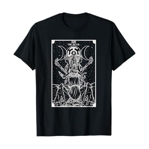 Hecate Triple Moon Goddess Witch Hekate Wheel Tarot Card T-Shirt Cover
