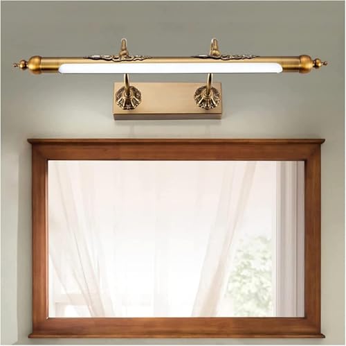Luces delanteras de espejo de estilo europeo moderno para tocador de baño, lámpara de maquillaje impermeable para tocador, candelabros posmodernos para sala de estudio y pasillo