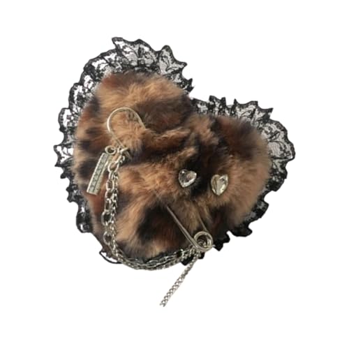 Broche de pelo peludo con piedras de arbusto para niña, ideal para la mayoría del cabello para clip de pelo con alfiler para mujeres y niñas, clip de moda único