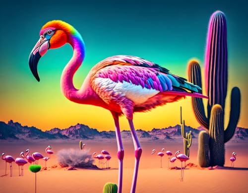 Affiches sur toile Flamingo Arc-en-ciel SERENDIPITP 58x90 cm