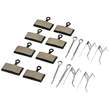 Hechas de materiales, estas pastillas de freno de bicicleta son muy duraderas. El respaldo de metal sólido con dureza ereme garantiza su fiabilidad y eficacia.