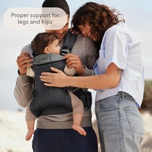 BabyBjörn Baby Carrier Harmony, Anthracite, 3D Mesh | 3-in-1 Ergonomic Baby Carrier; Newborn, Facing-in, Outward-Facing, and Back Carrying Positions Supported (7-40 lbs), Newborn to Toddler — photo 5 of 6