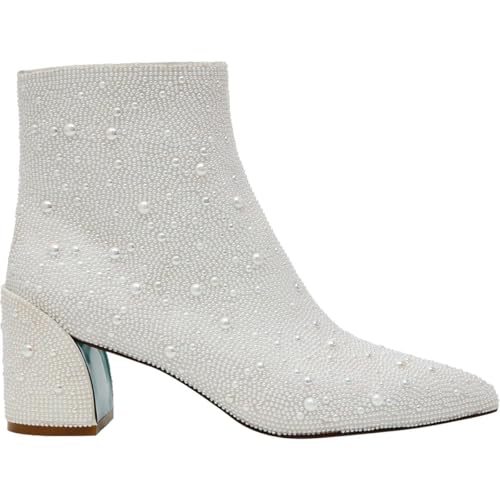 Betsey Johnson Womens Corry Iridescent Pointed Toe Booties2