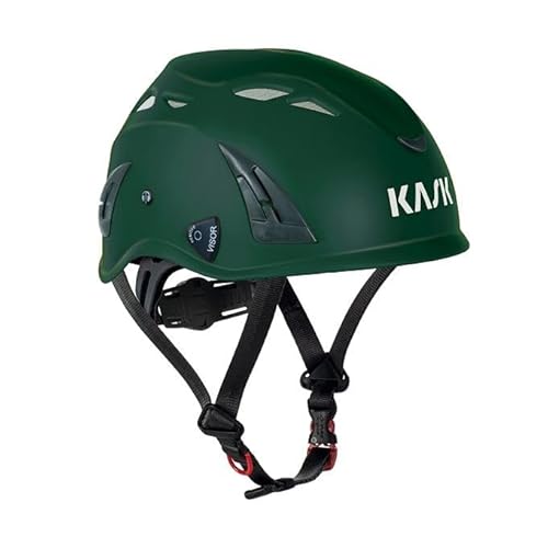 KASK SUPERSUPERPLASMA AQ INDUSTRIESCHUTZ -UND KLETTERHELM (BRITISCH-GRÜN) | INKLUSIVE SCHUTZBRILLE (TRANSPARENT)