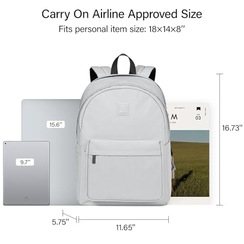Hanke Travel Backpack for Women Men, 15.6 Inch Laptop College Backpack - image 6
