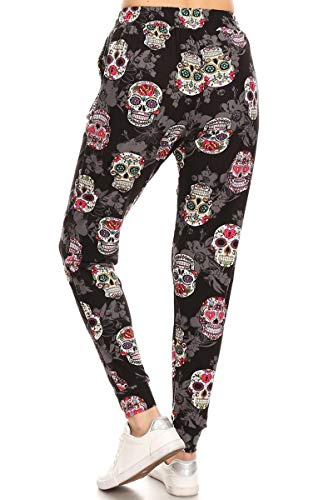 Image of Leggings Depot Premium Jogger Women's Popular Print High Waist Track Pants(S-XL)