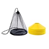 TRAININGSORT - Markierungskegel Set ist perfekt für das Indoor- als auch Outdoortraining , Feld, Gericht, Fitnessstudio, Strecke, Seitenlinien oder Parkplatz für Verschiedene Sportarten , sogar Hundetraining und Reitenübung
